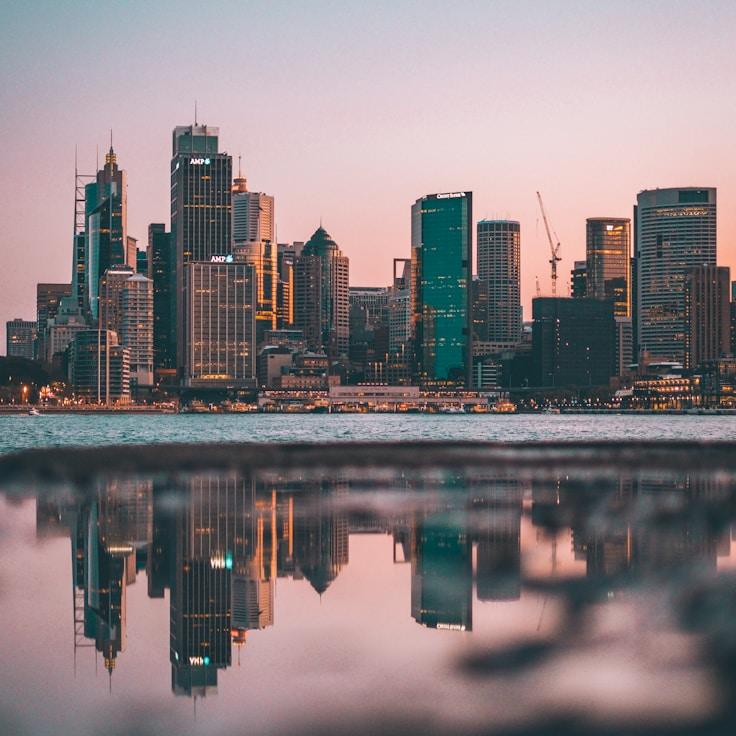 City skyline in Amsterdam, Netherlands
